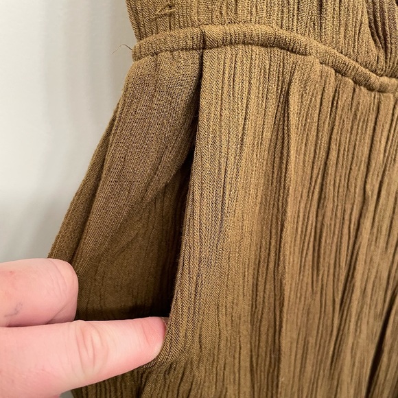 Olive boho jumpsuit - Picture 3 of 6